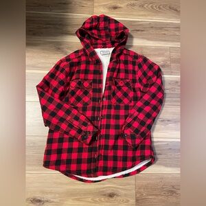Women’s Boston Traders Hooded plaid jacket